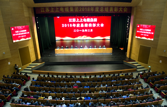 站在新起點、邁向新高度——上上電纜隆重召開2018年總結(jié)表彰大會